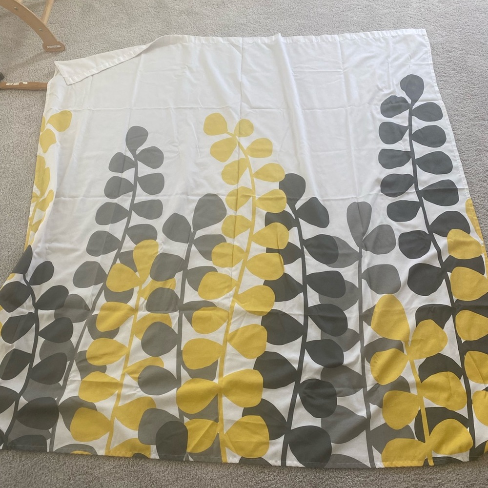 Cloth shower curtain